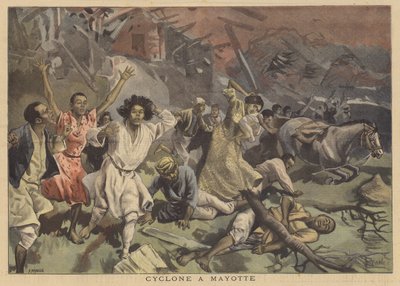 Zyklon auf der Insel Mayotte von French School